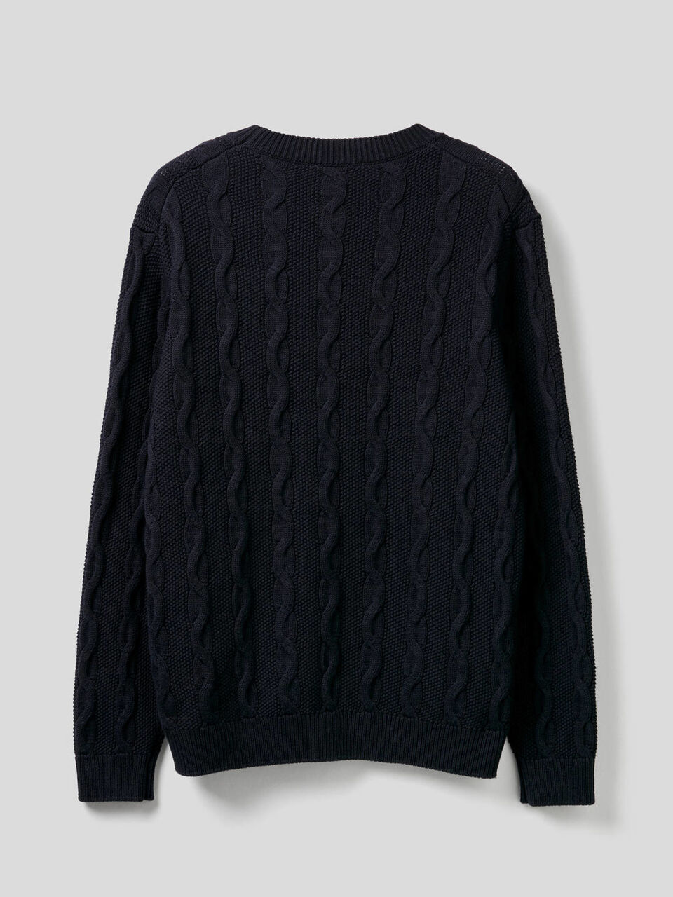 Maglione girocollo a trecce image number 2