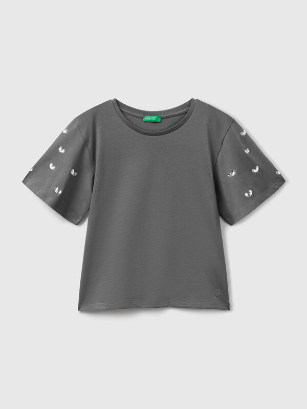 T-shirt manches strass Filles