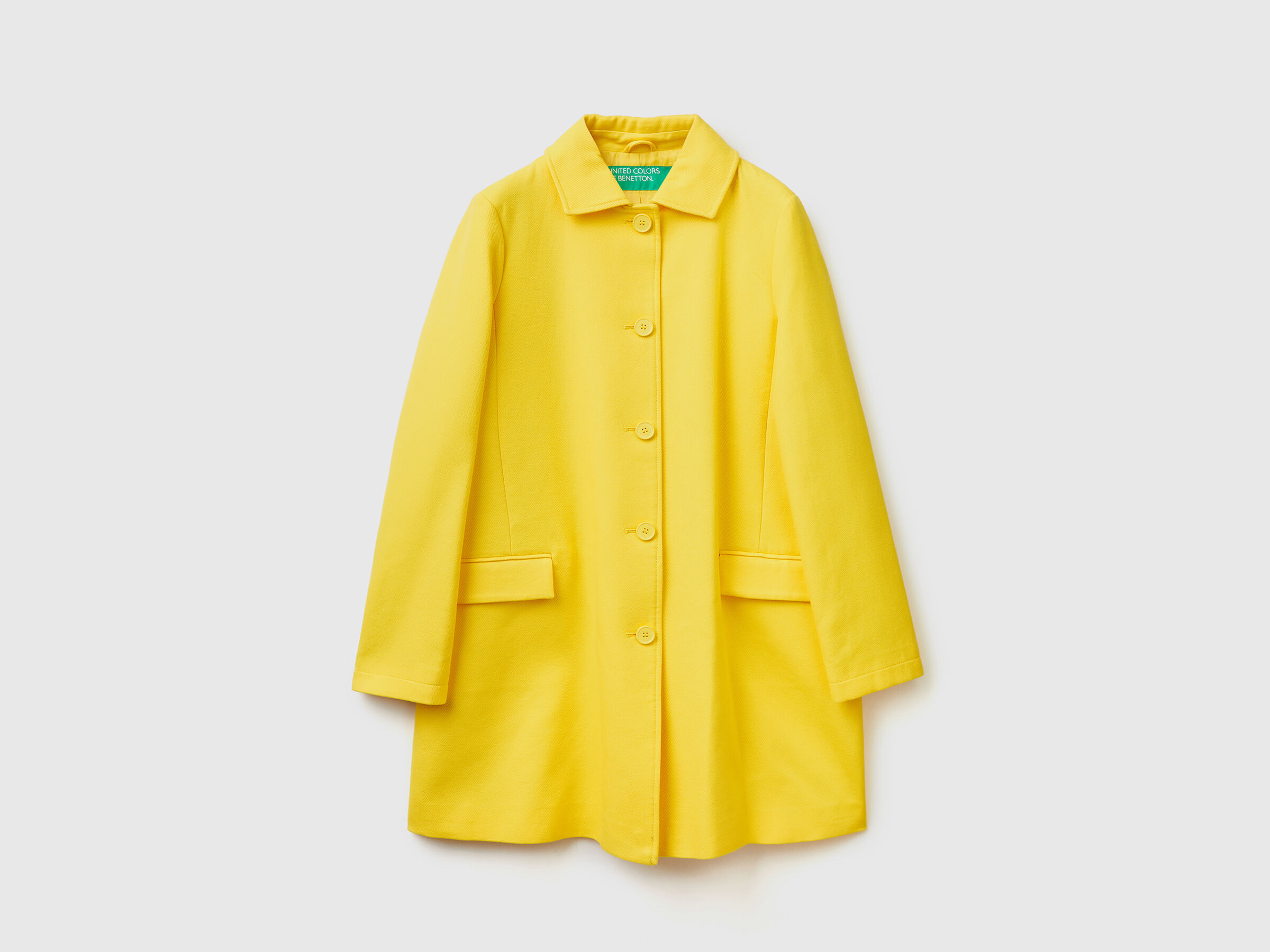 manteau jaune benetton