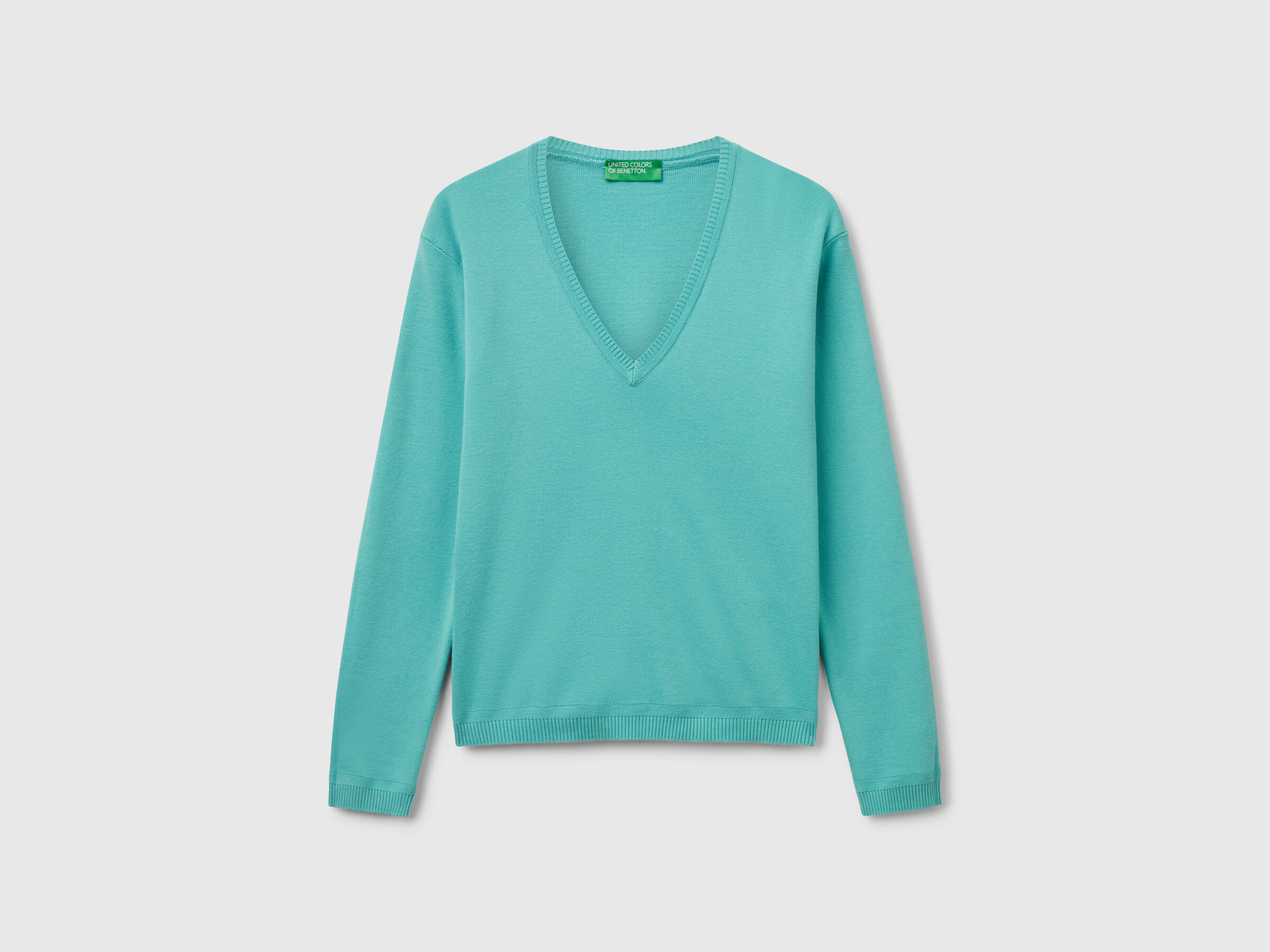 V NECK SWEATER L/S Femme image number 3