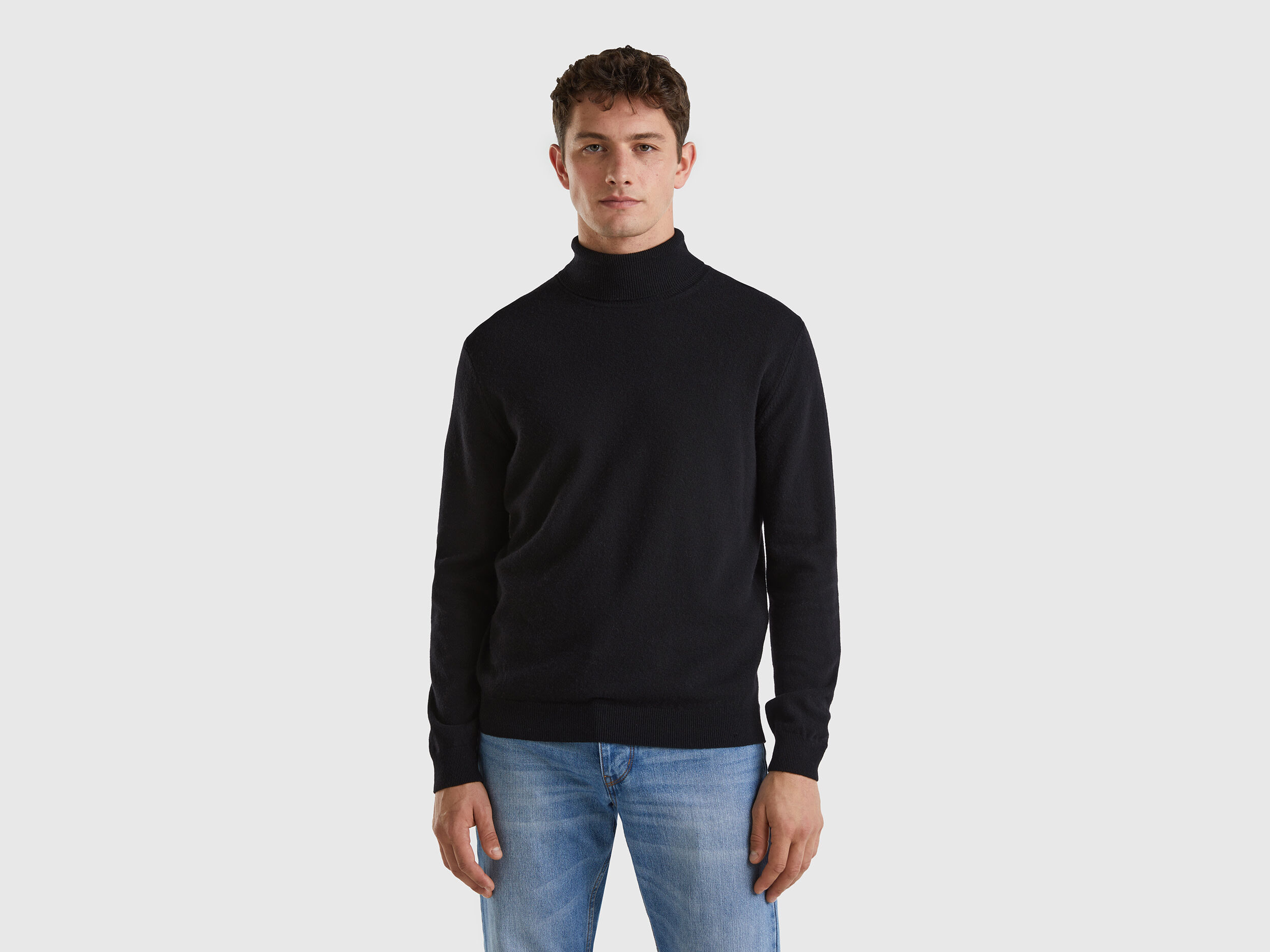 Pull col best sale roulé noir homme