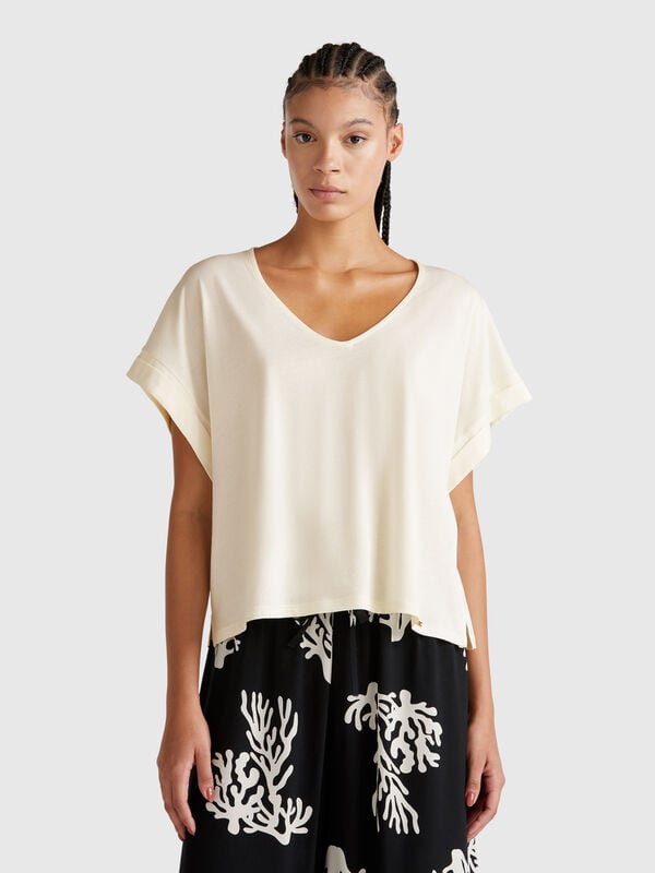 T-shirt coupe carrée Femme