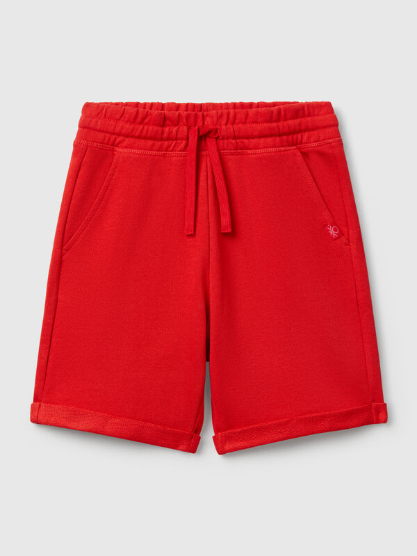 Bermuda en molleton pur coton Garçon