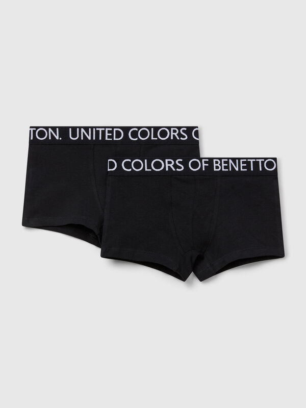 Deux boxers avec élastique de marque Garçon