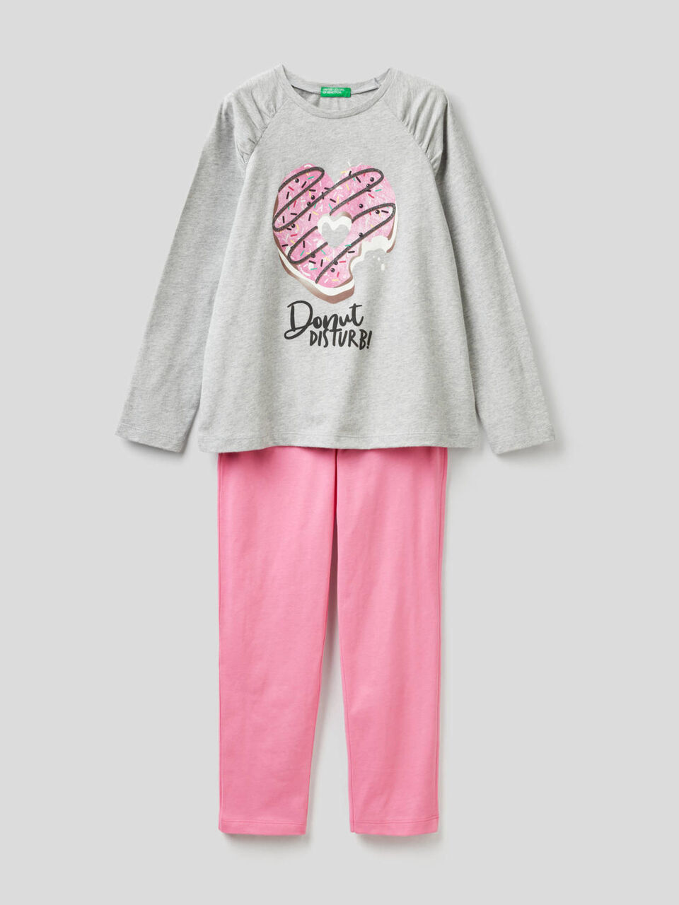 Pyjama bicolore 100 % coton image number 1