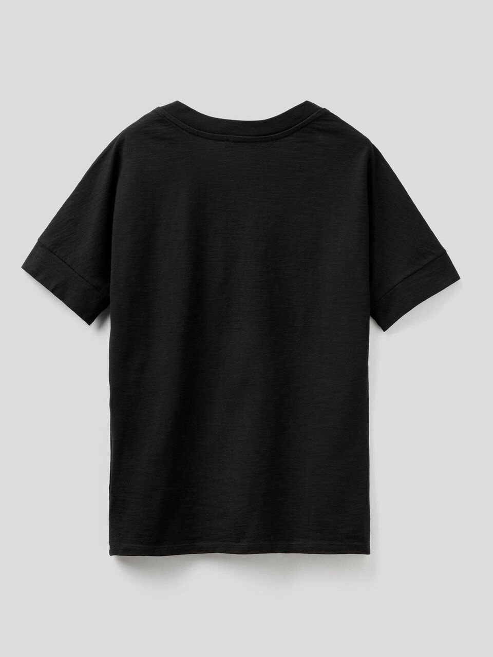T-shirt avec col en V 100% coton image number 2