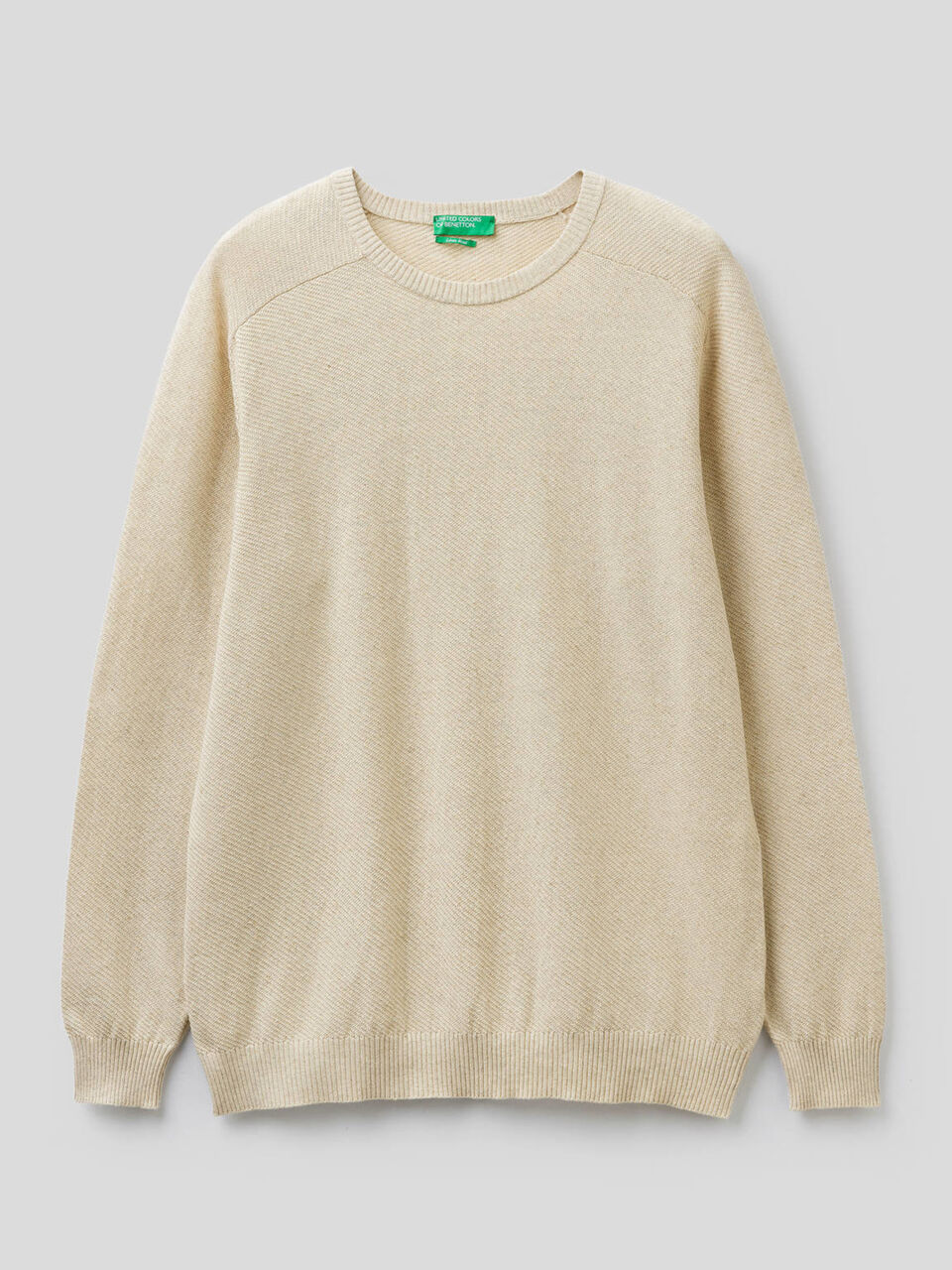 Pull en mélange de coton et lin Homme image number 1
