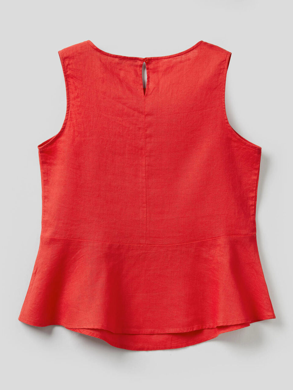 Blouse sans manches en pur lin image number null