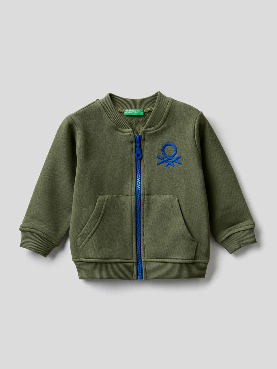Sweat zippé en 100% coton image number 1