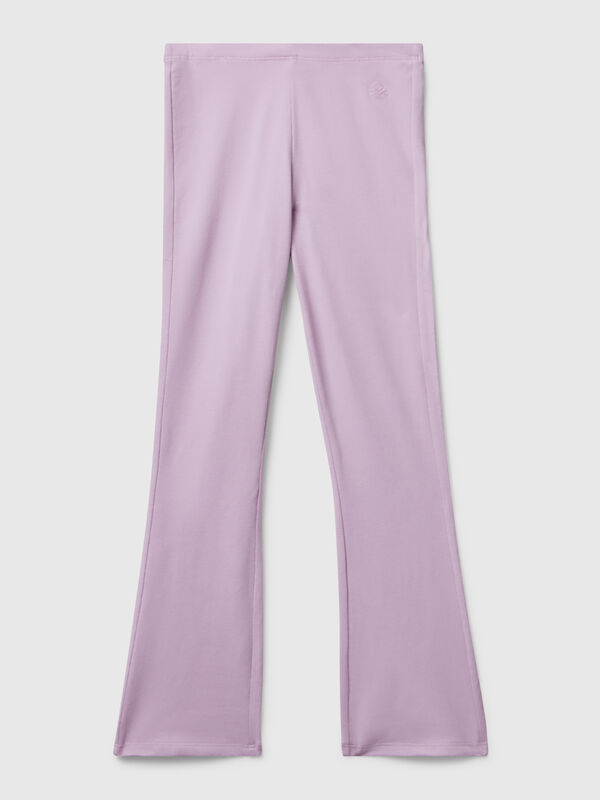 Leggings évasés en coton extensible Filles
