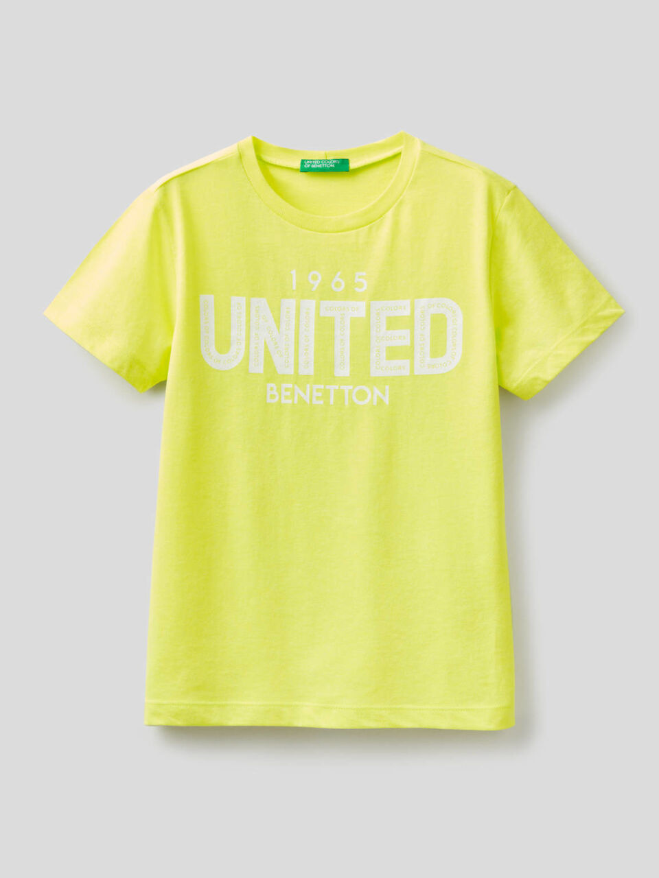 T-shirt fluo avec logo imprimé image number 1