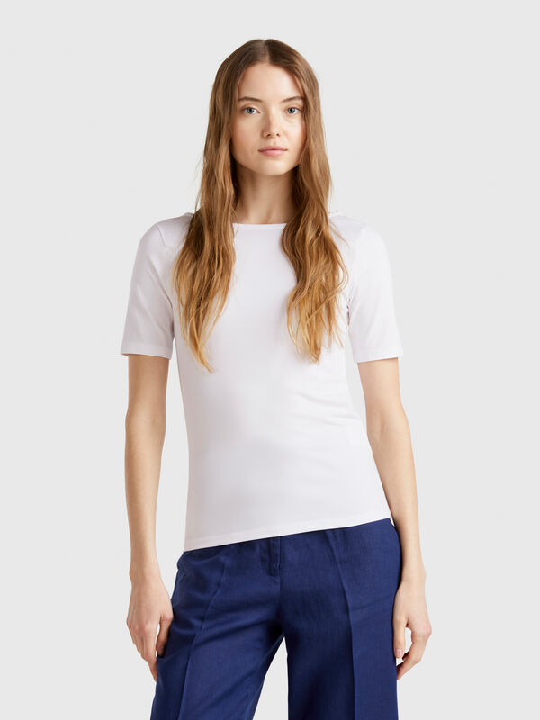 T-shirt coupe slim réversible Femme