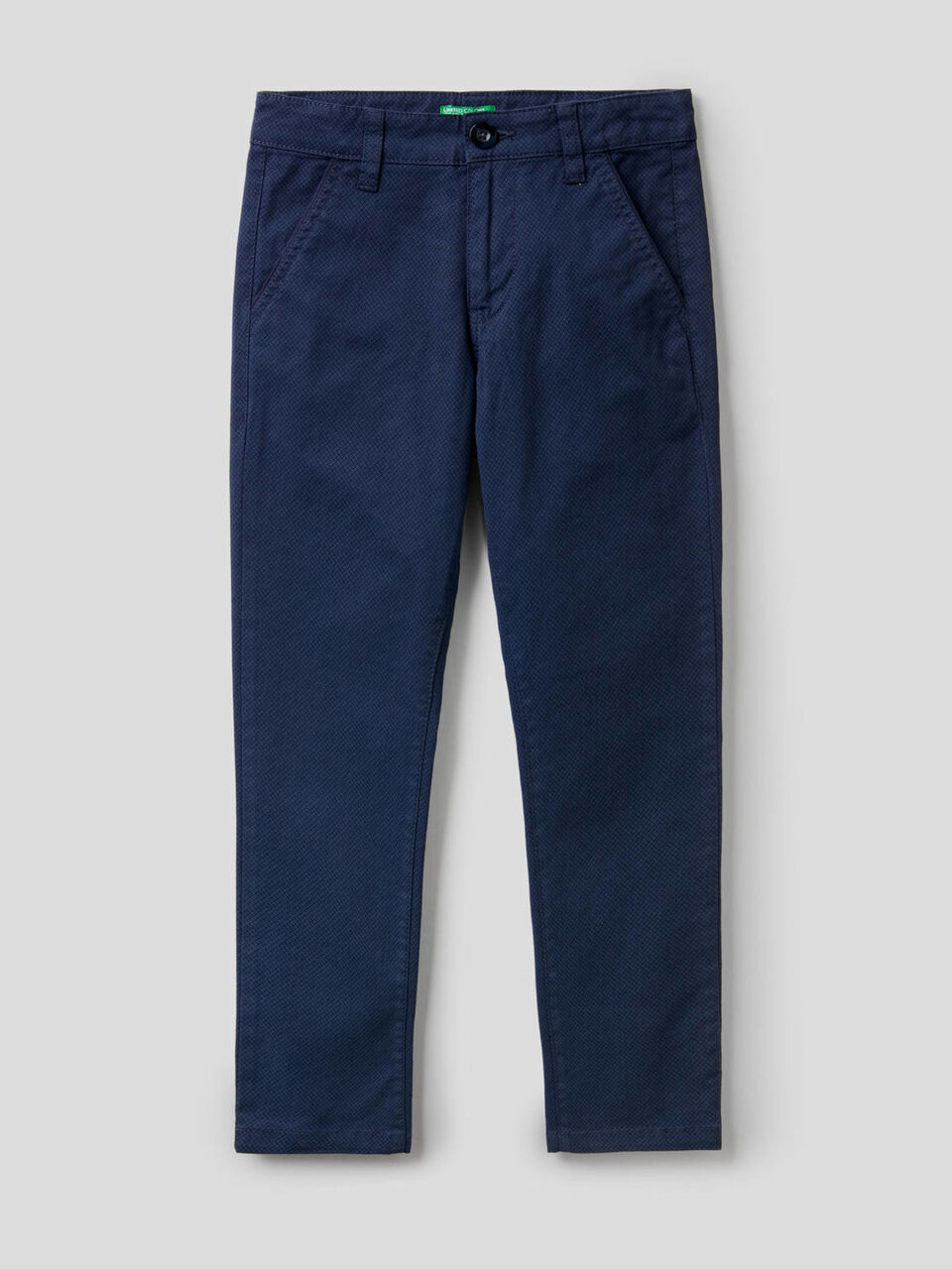 Pantalon en coton stretch imprimé image number 1