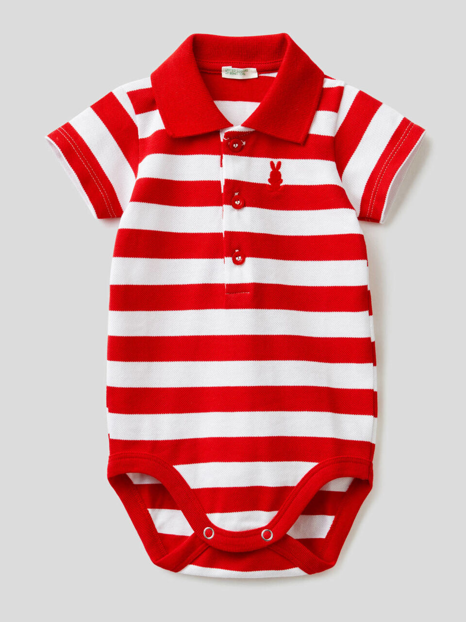 Body polo en coton stretch image number 1