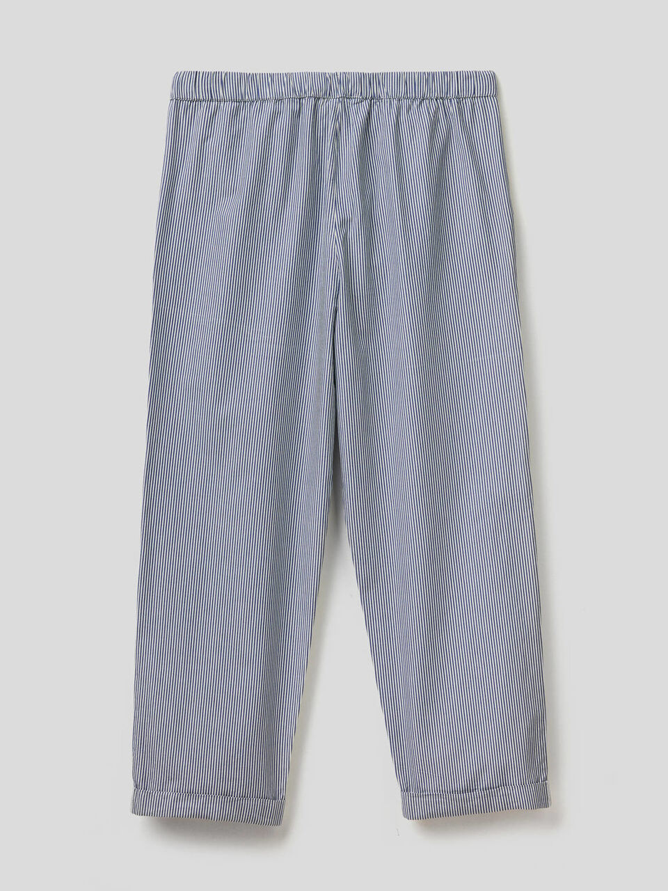 Pantalon à rayures en pur coton image number 2