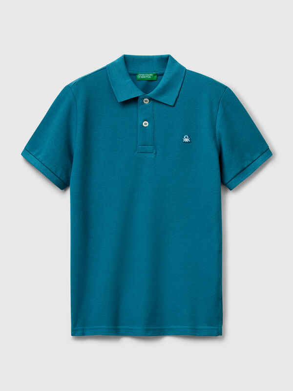 Polo coupe slim en pur coton Garçon