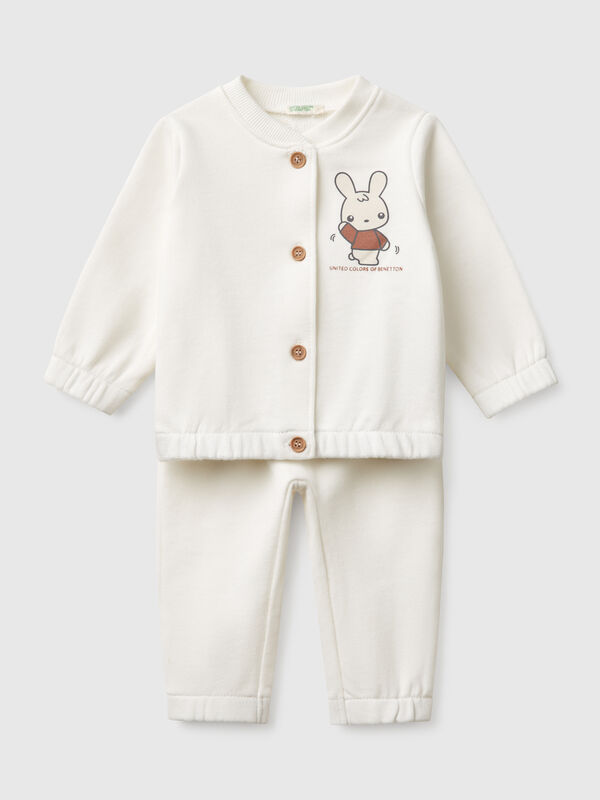 Ensemble en molleton de coton  Naissancede