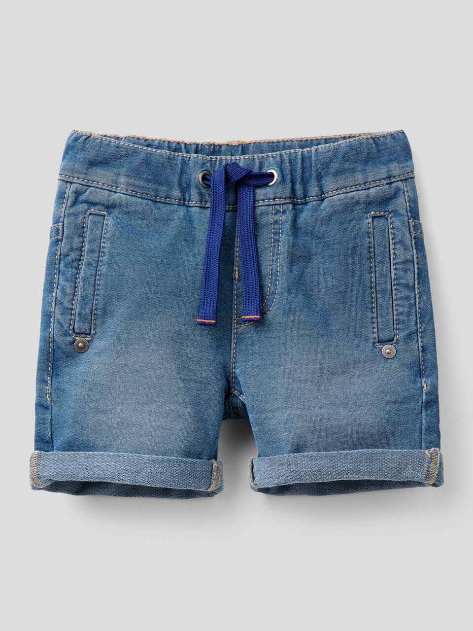 Bermuda en molleton effet denim image number 1