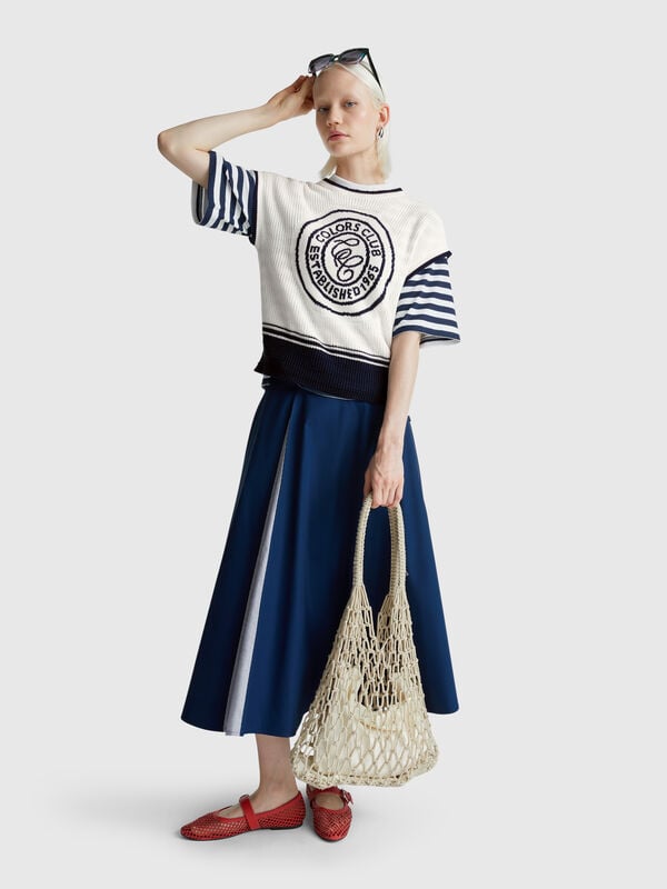 Gilet avec incrustation Femme