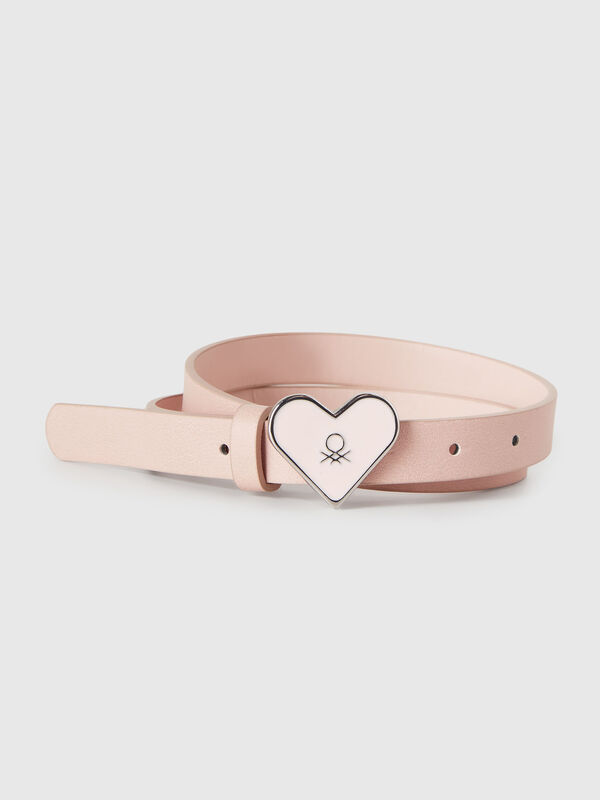 Ceinture avec boucle en forme de cœur Filles