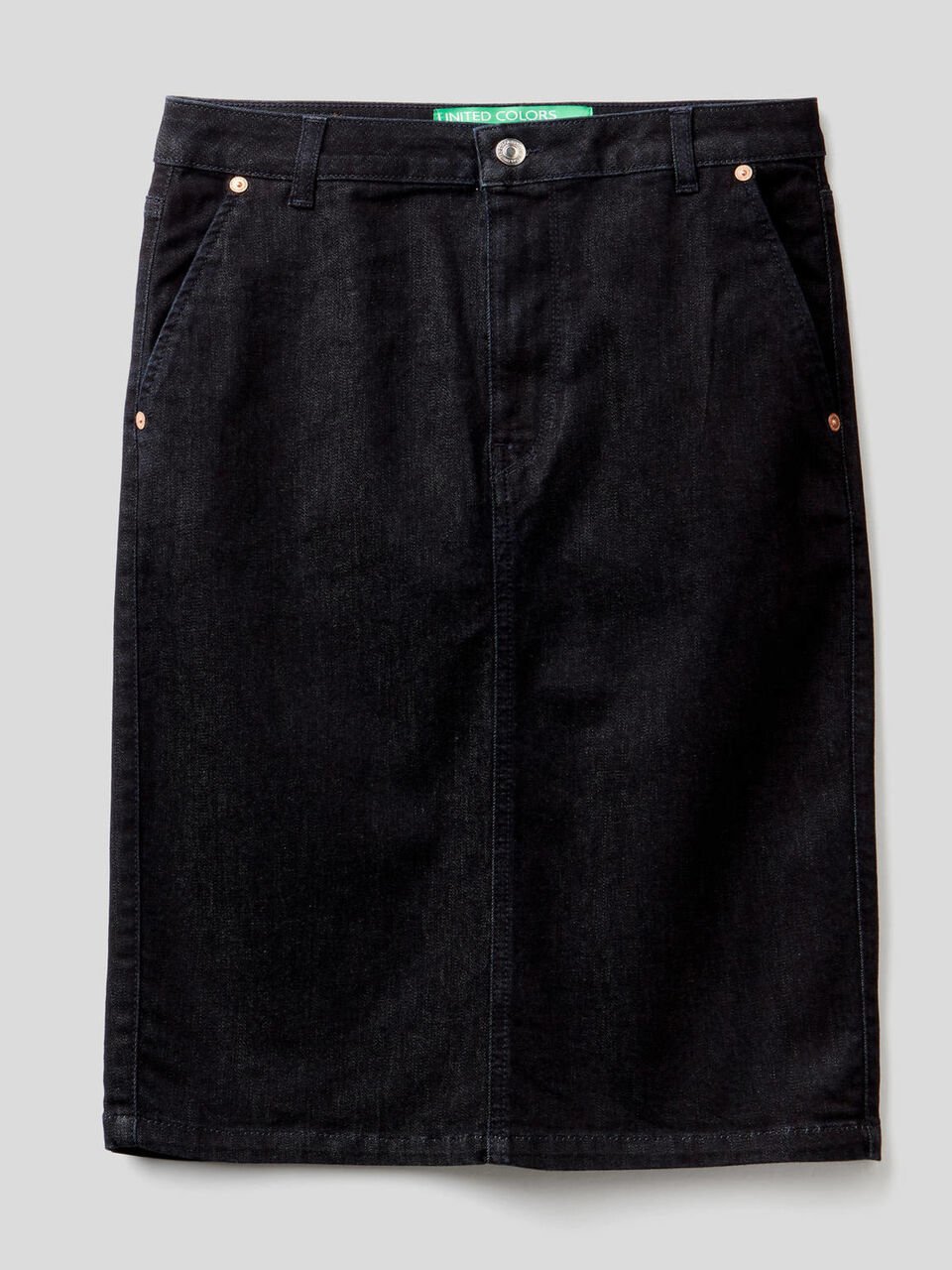 Jupe fourreau en denim stretch image number 1