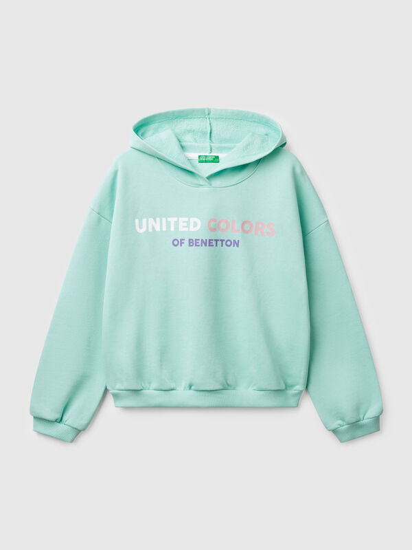Sweat avec impression et capuche  Filles