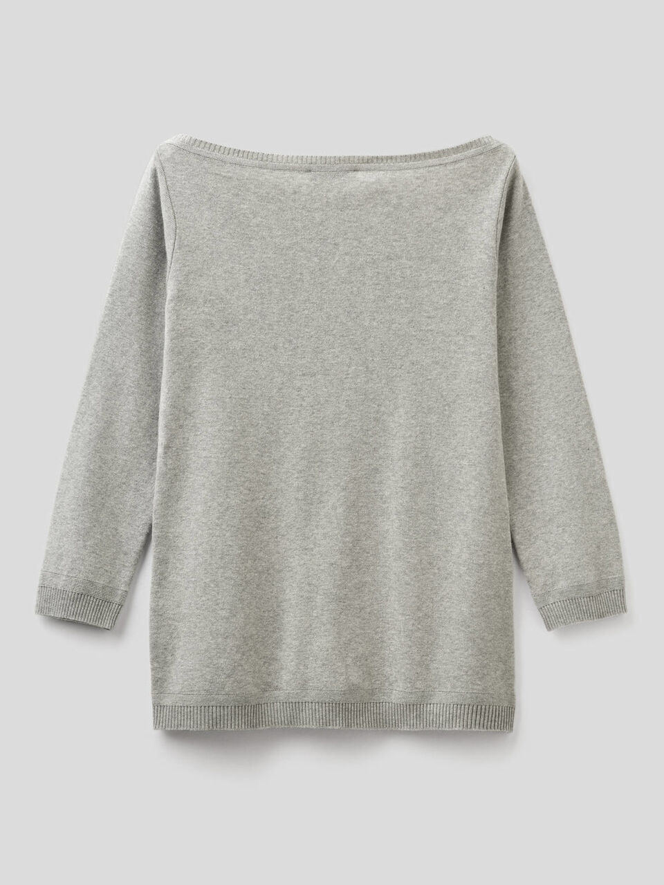 Pull 100% coton avec encolure bateau image number 2