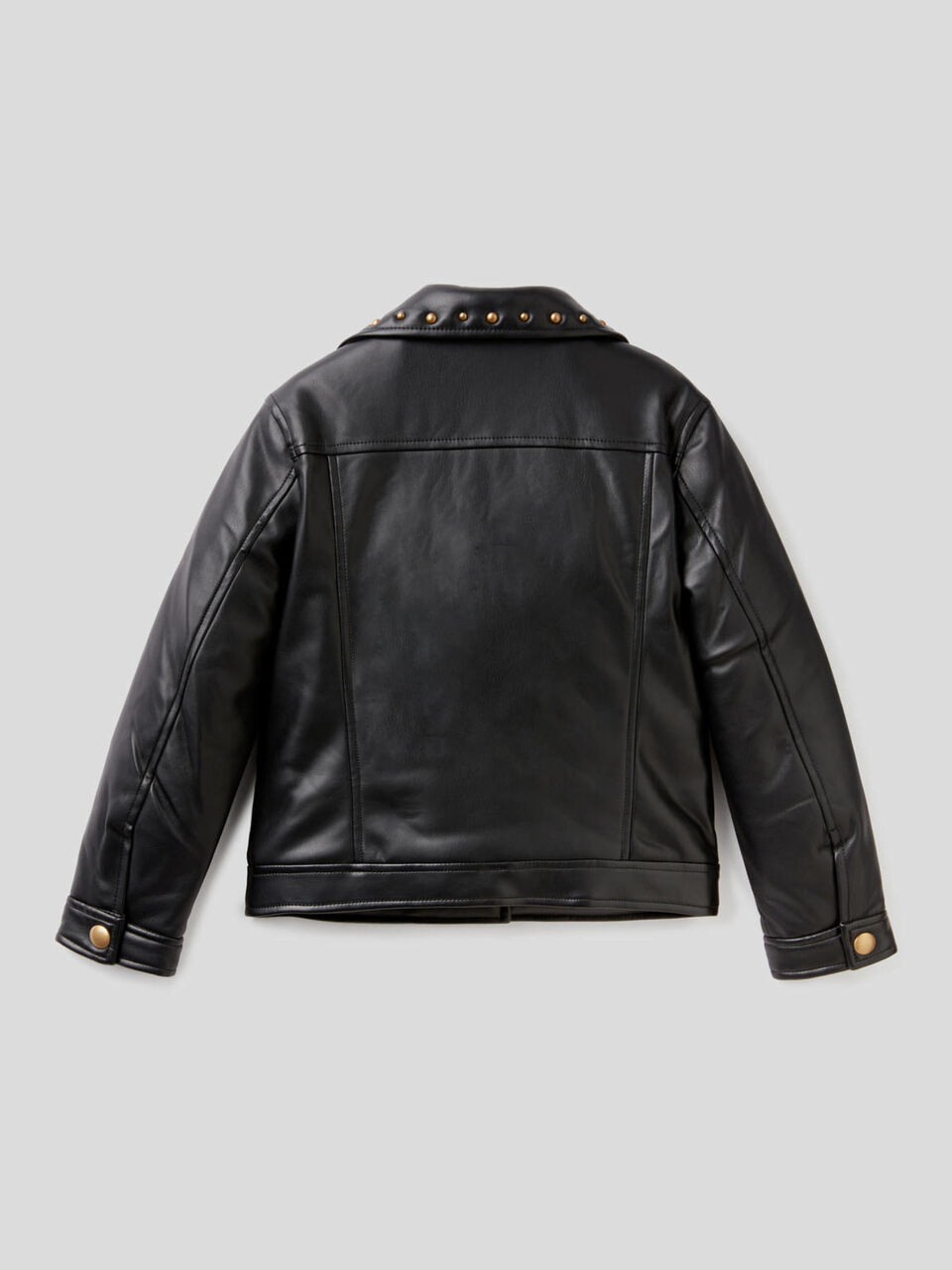 Blouson biker à franges et clous image number 2