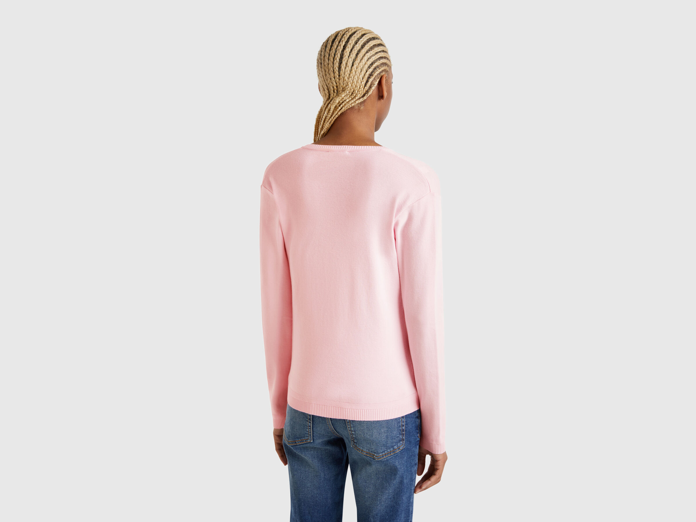 V NECK SWEATER L/S Femme image number 1