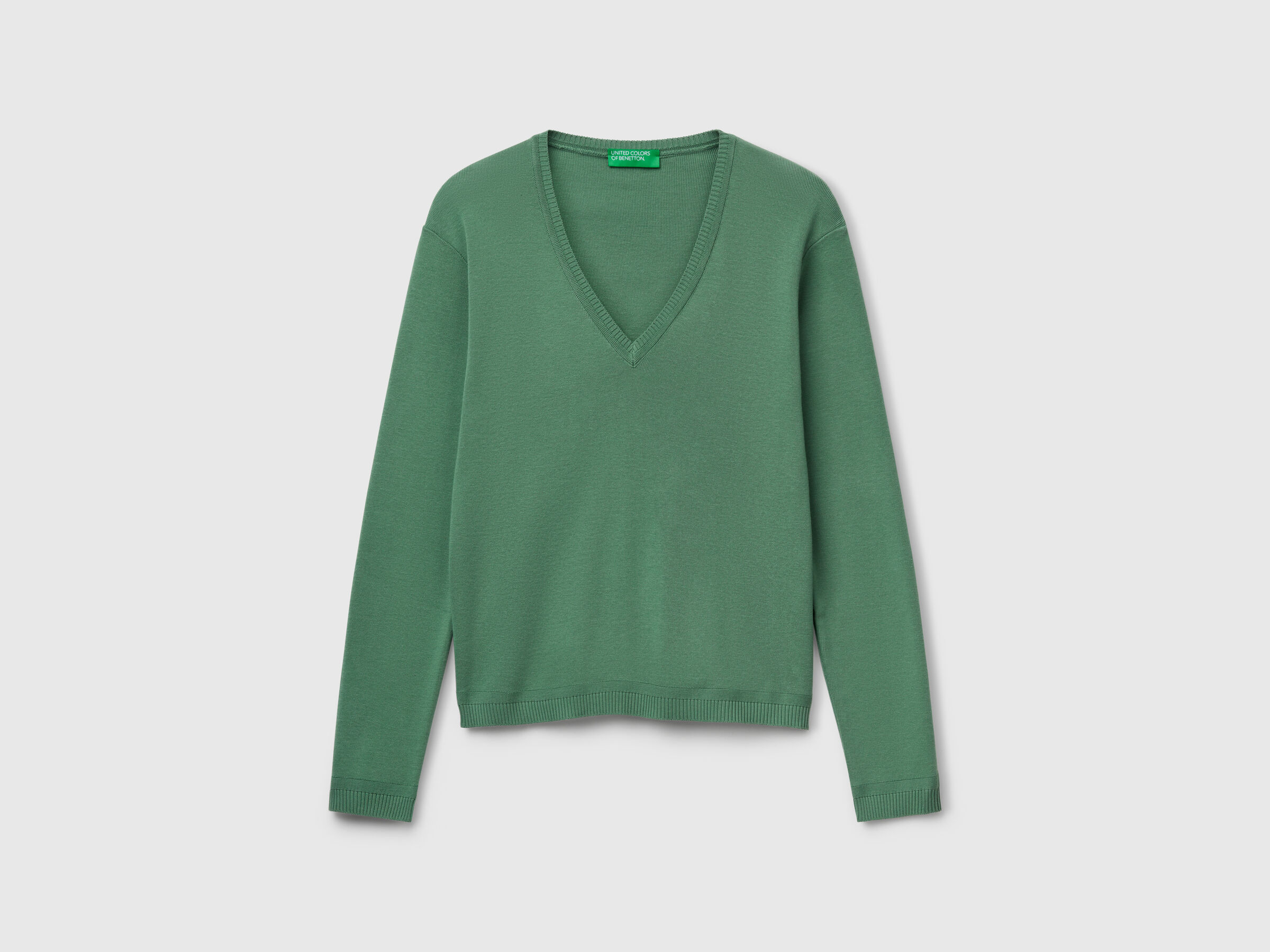 V NECK SWEATER L/S Femme image number 3