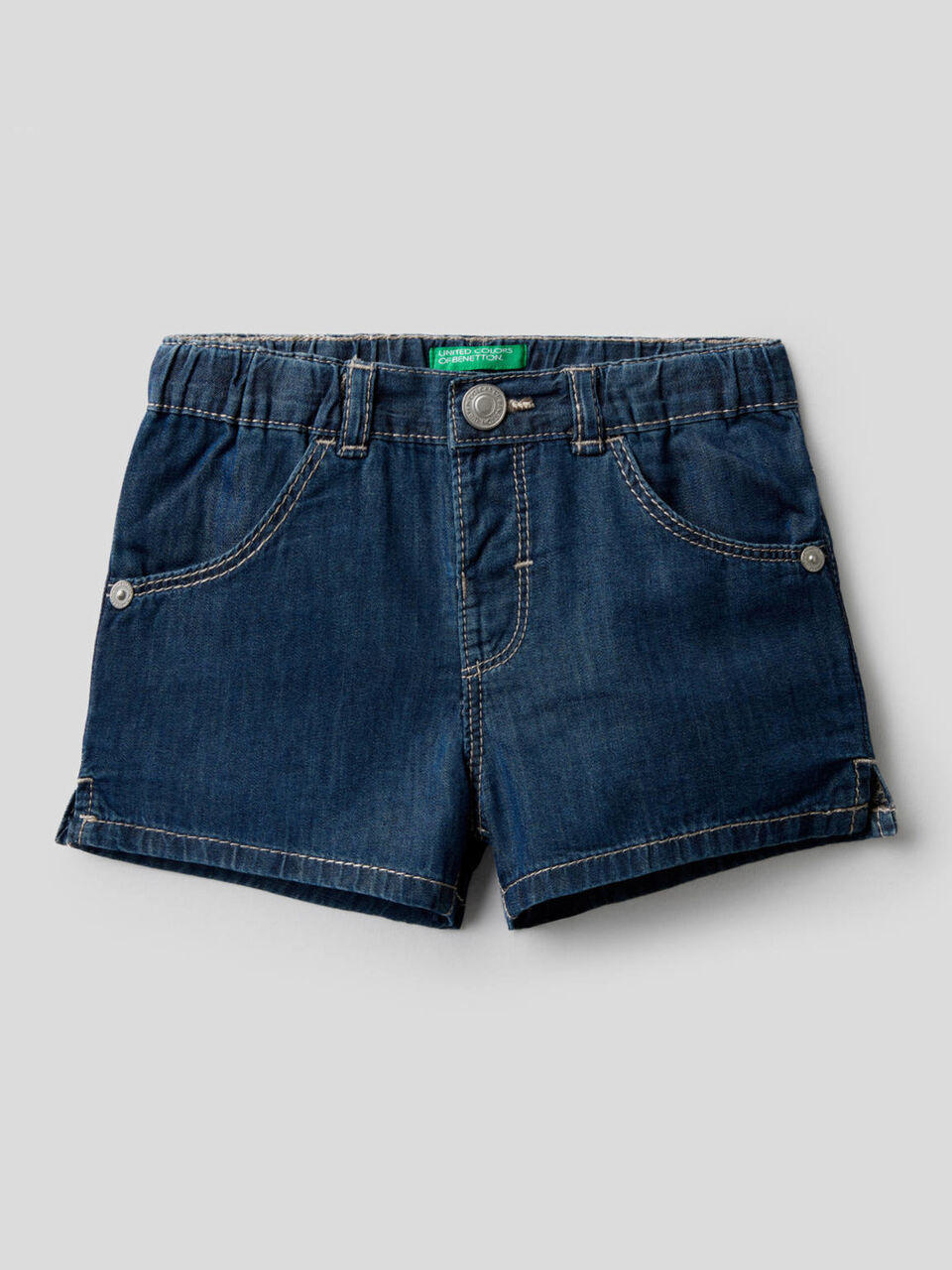 Short en tissu chambray image number 1