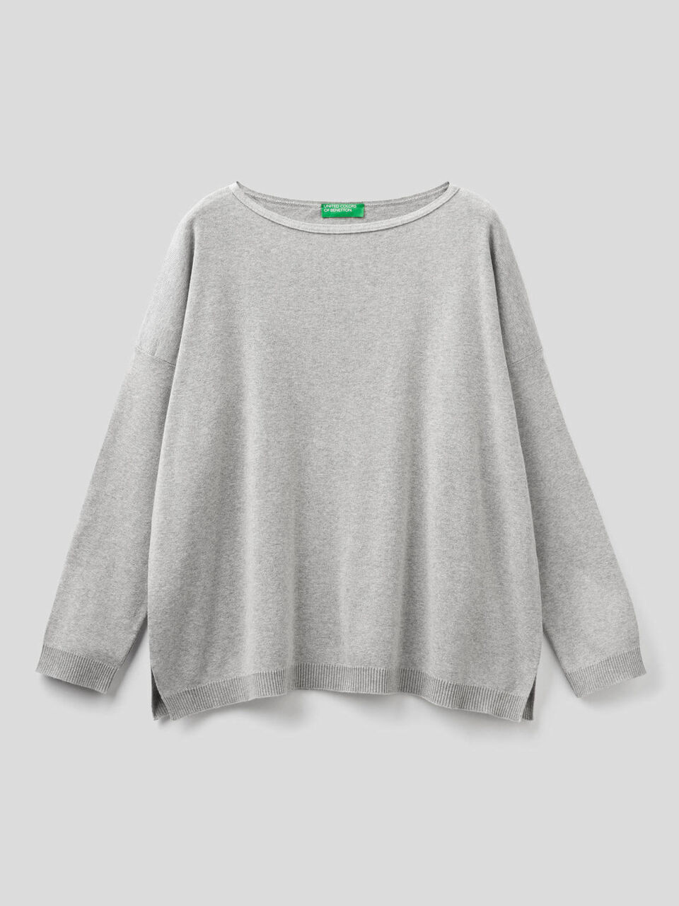 Pull en coton avec encolure ronde image number 1