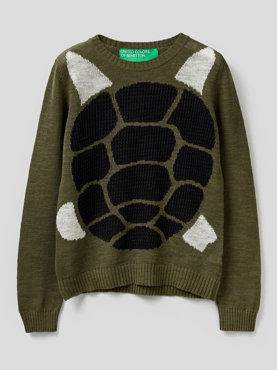 Pull avec intarsia ajouré image number 1