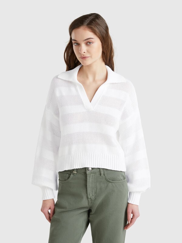 Pull polo 100% coton Femme