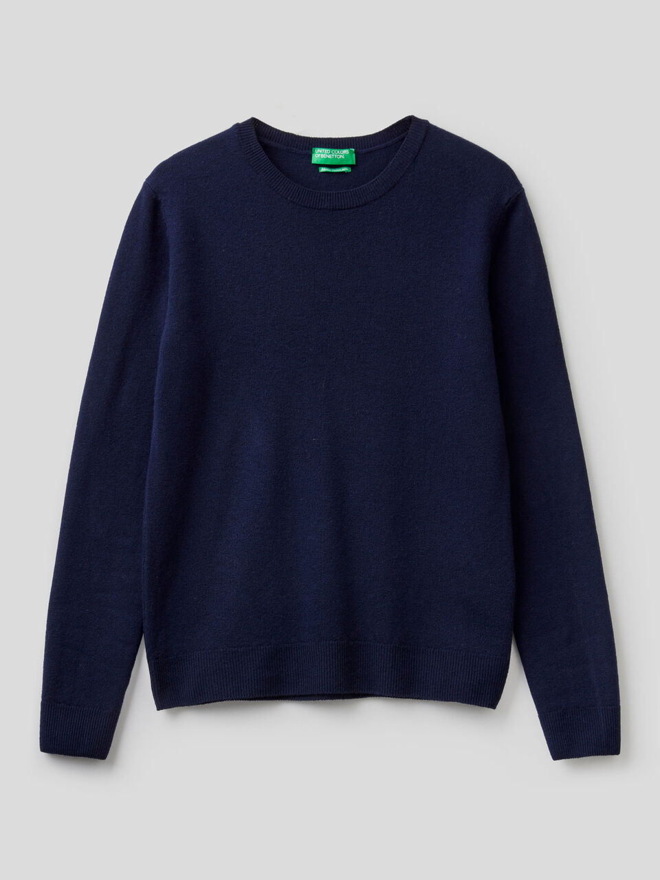 Pull col rond en pure laine vierge image number 1