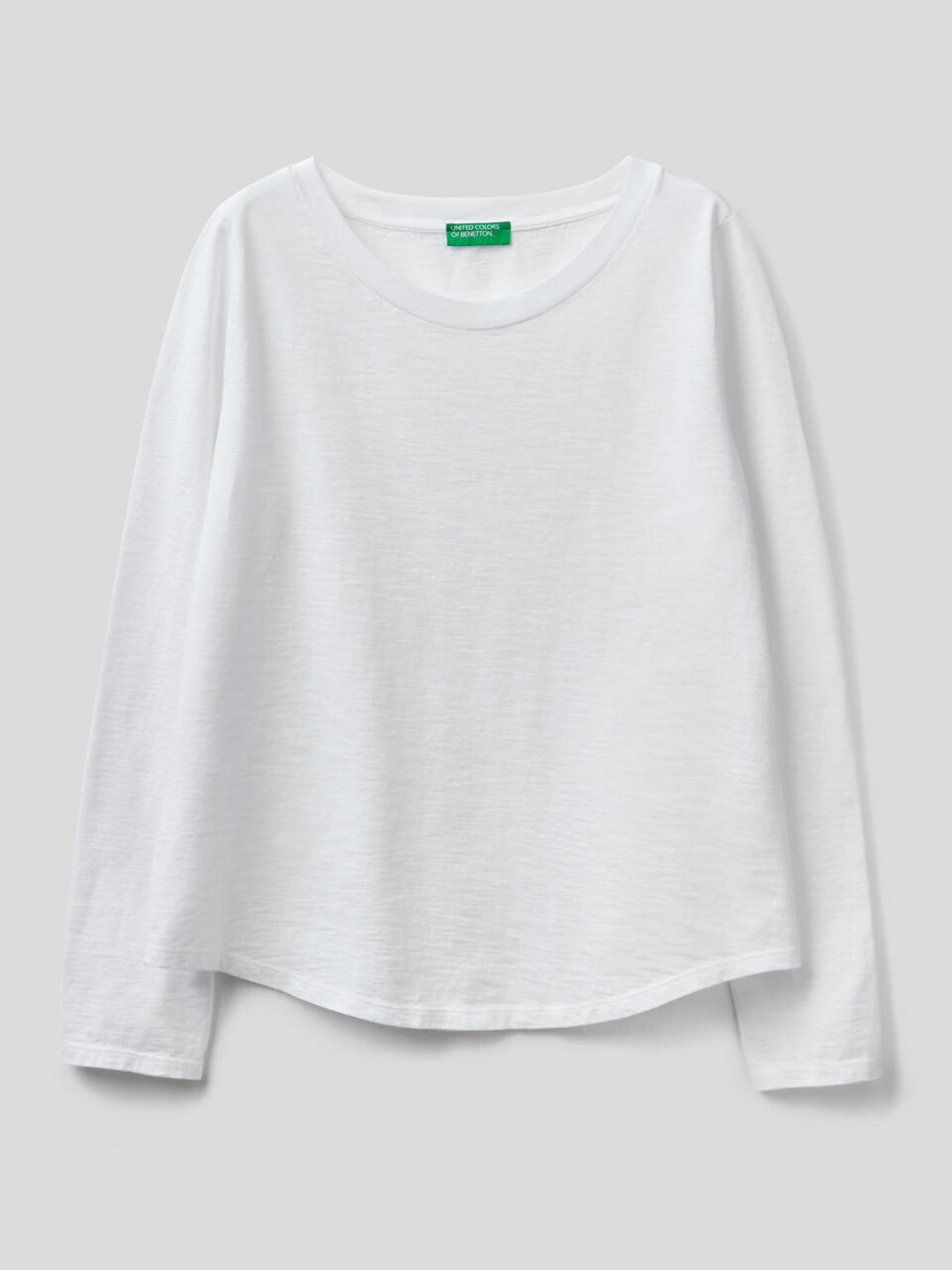 T-shirt manches longues en pur coton image number 1
