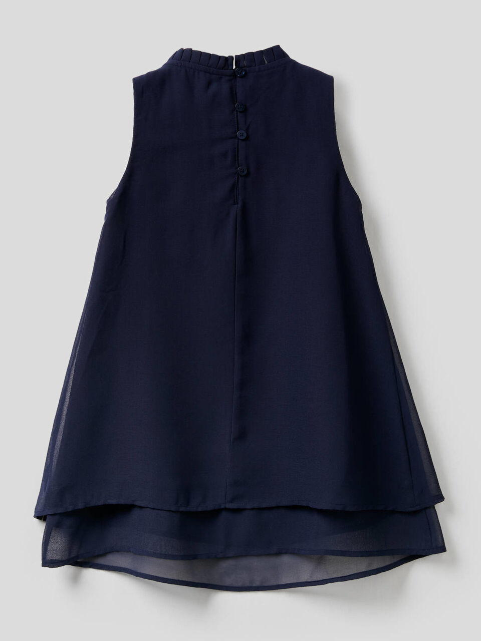 Robe sans manches avec petits volants image number 2