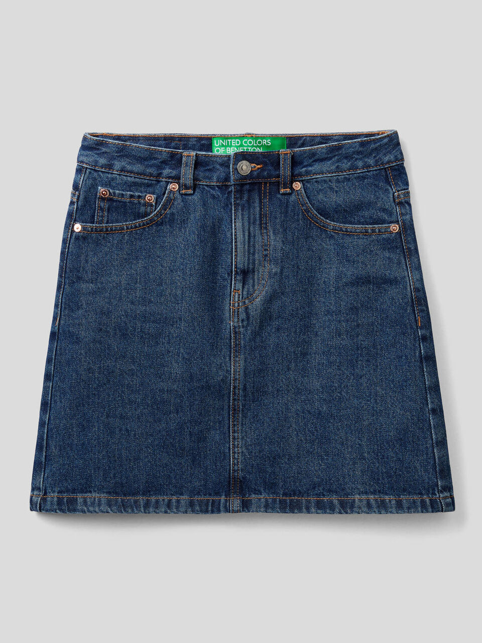 Mini-jupe en jeans 100% coton image number 1