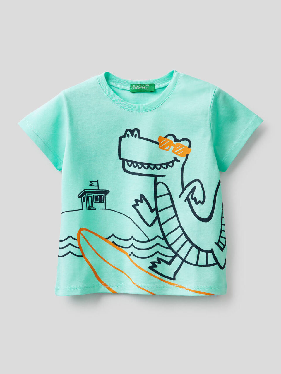 T-shirt en pur coton avec imprimé image number 1