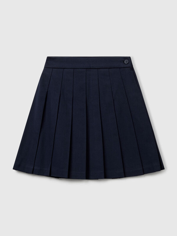 Jupe plissée en flanelle Filles