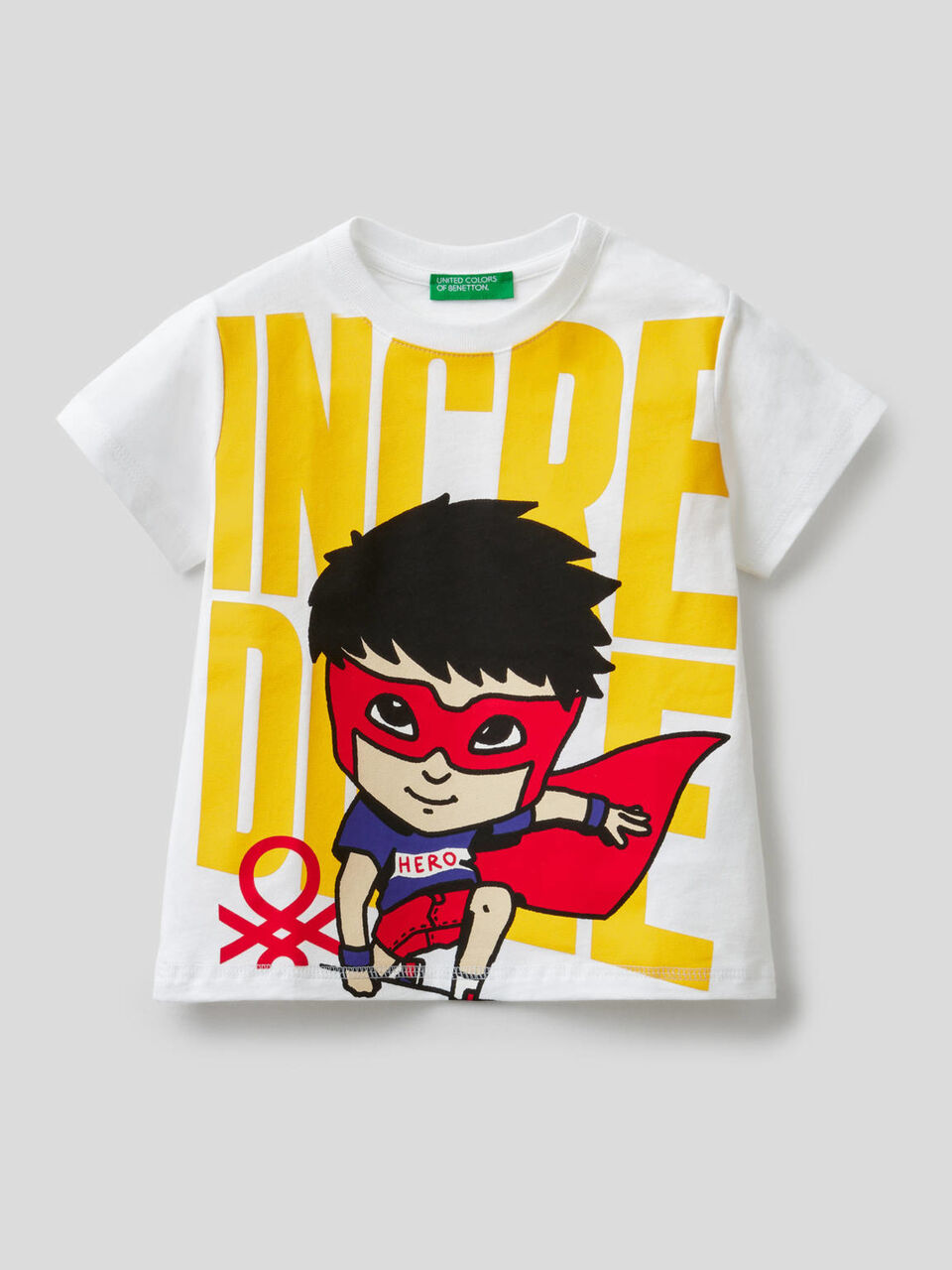 T-shirt 100% coton avec imprimé super-héros image number 1