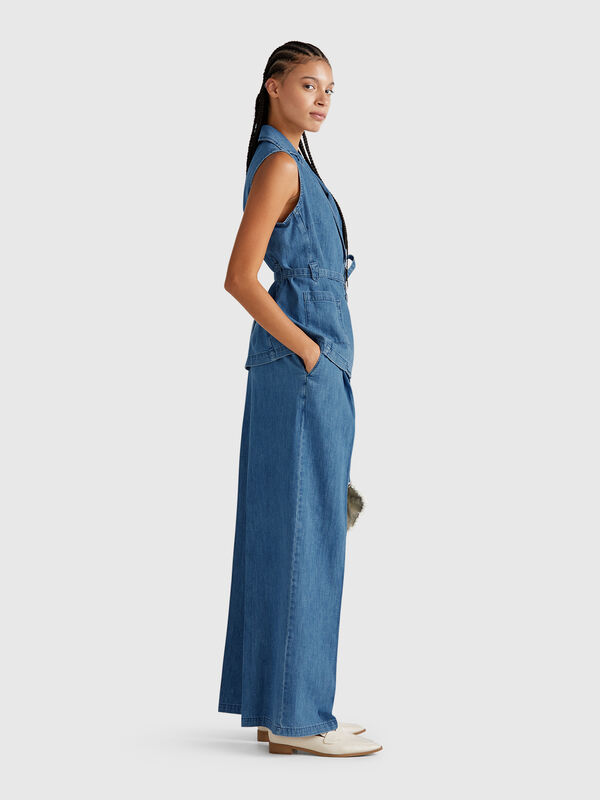 Jean avec taille élastique Femme