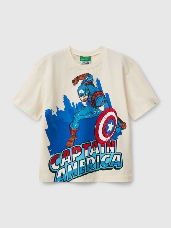 T-shirt en coton Captain America Garçon