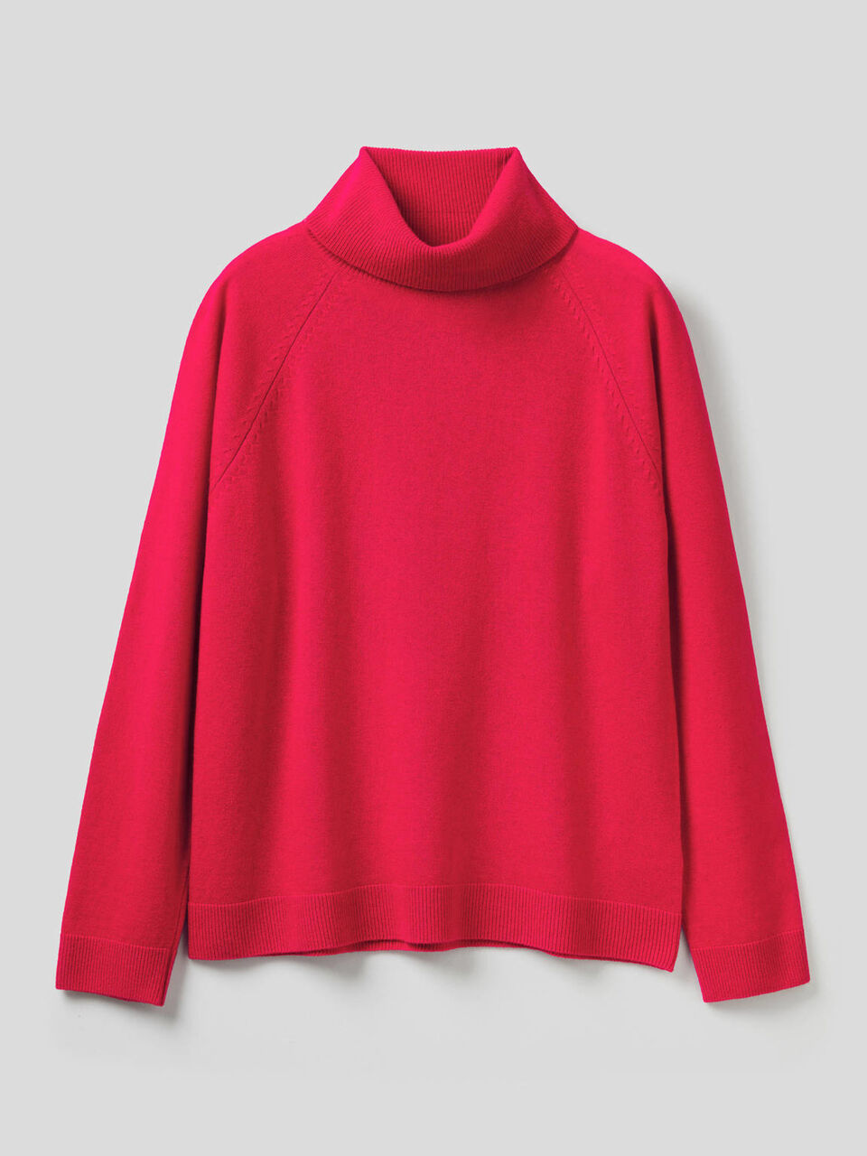 Pull col montant en mélange de laine et cachemire image number 1