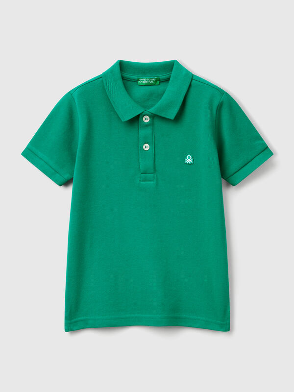 Polo à manches courtes en pur coton Garçon