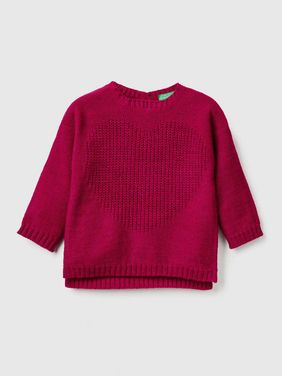 Pull avec motif en forme de coeur image number 1