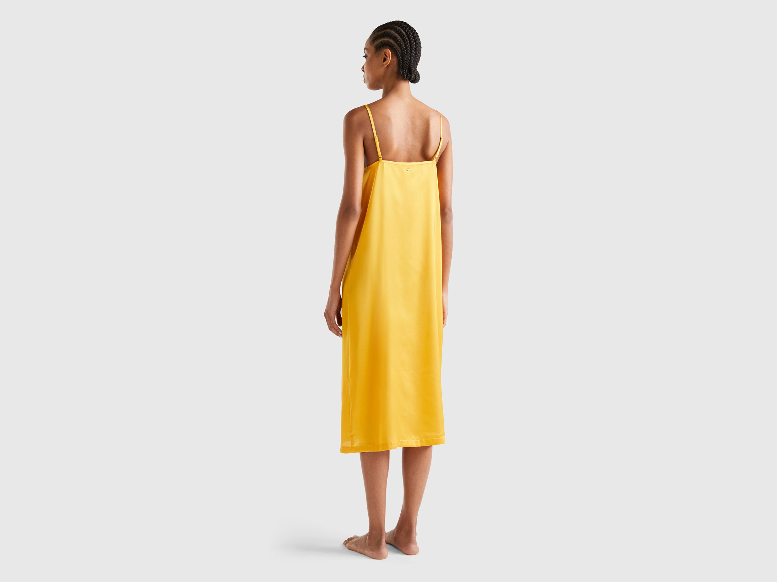 Nuisette en satin Jaune Benetton