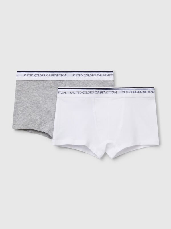 Deux boxers avec élastique de marque Garçon