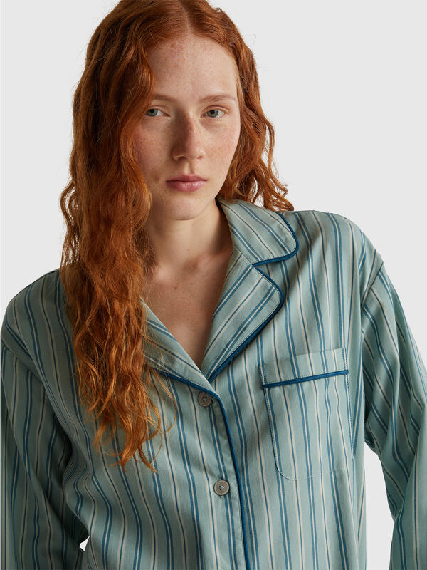 Veste de pyjama rayée Femme