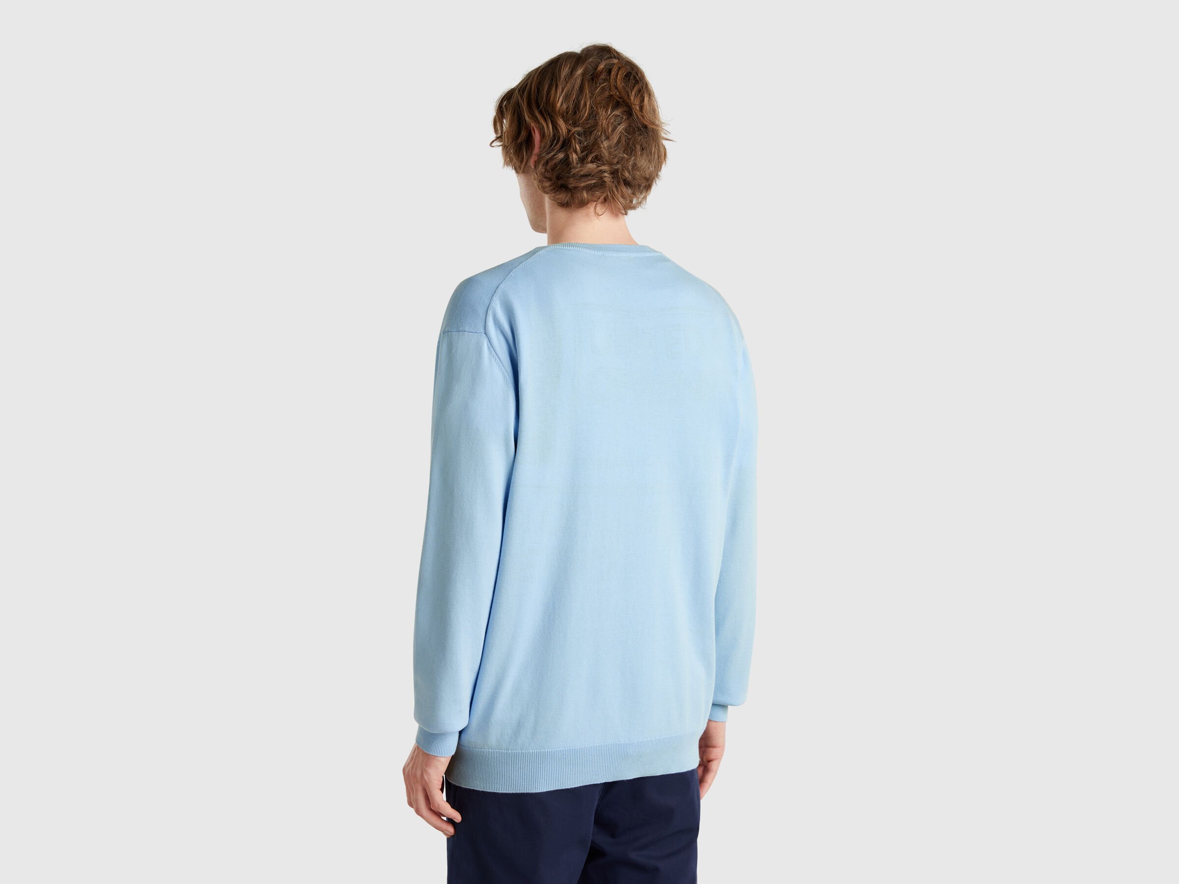 V NECK SWEATER L/S Homme image number 1
